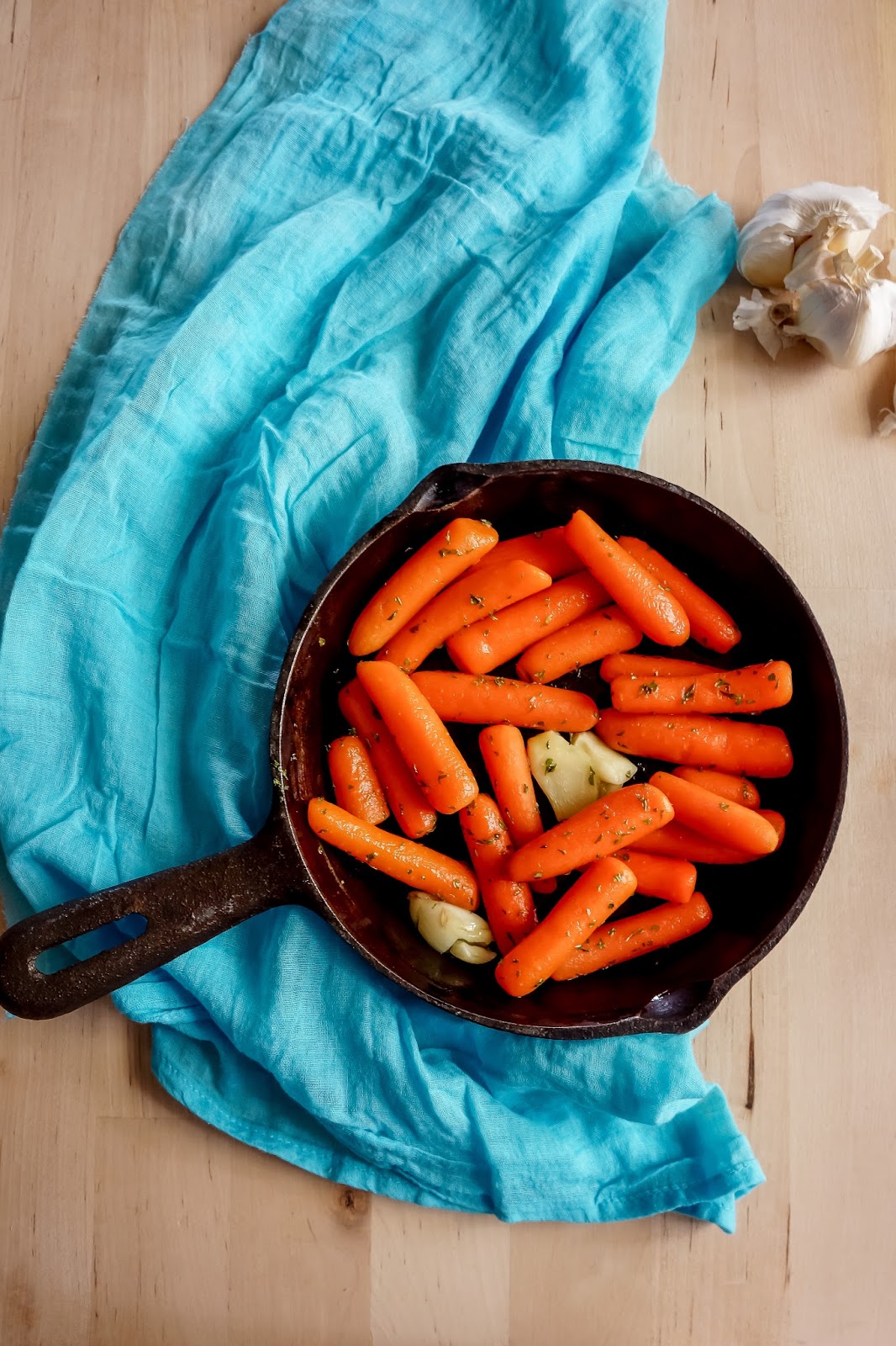 Sautéed baby carrots