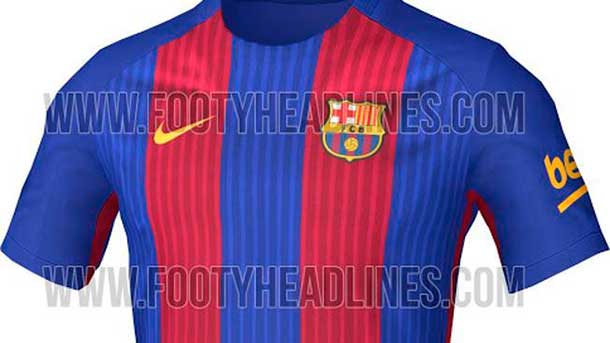beweging terug Uitsluiting It will be this the new T-shirt of the FC Barcelona 2016-2017?