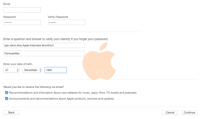 Cara Membuat Akun Apple ID Baru dan Gratis tanpa Kartu Kredit di iTunes [serta Cara Verifikasi Apple ID di Mac, iPhone dan iPad]