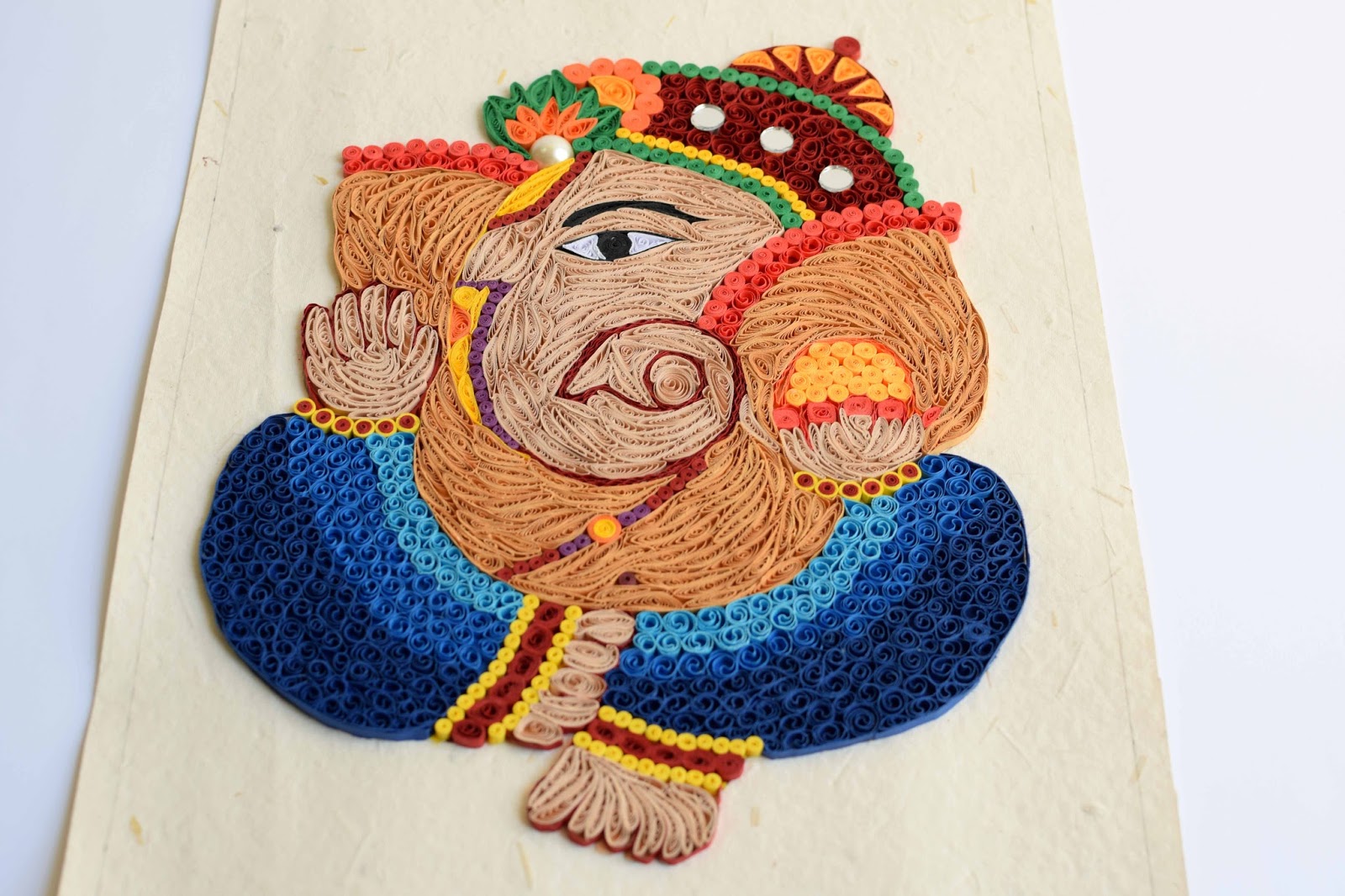 Shivani Creations Quilling Ganesha