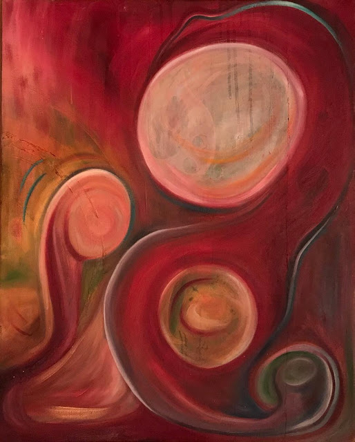 Abstract paintings by Karla Matos