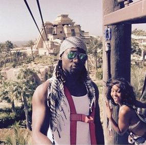 a Photos: Gbenro Ajibade & Osas Ighodaro vacation in Dubai for Val
