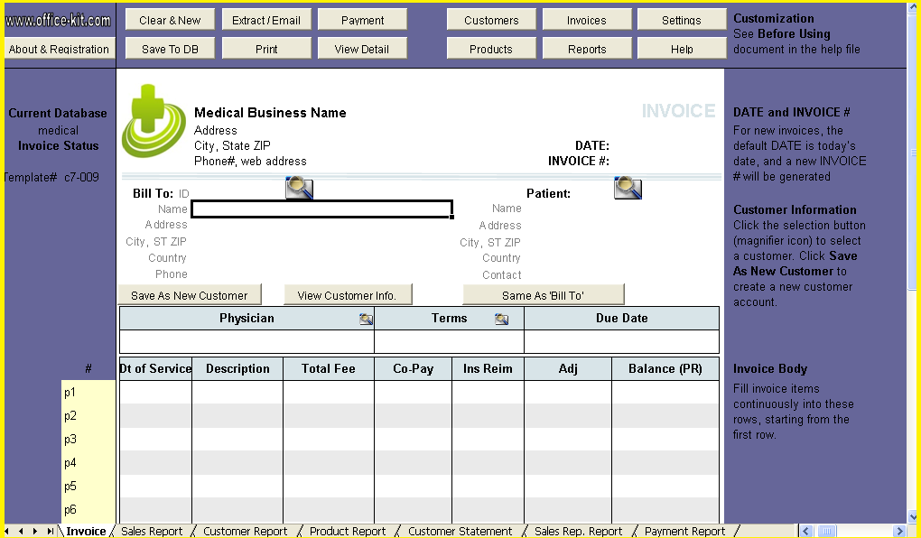 medical bill format barca fontanacountryinn com medical receipt template