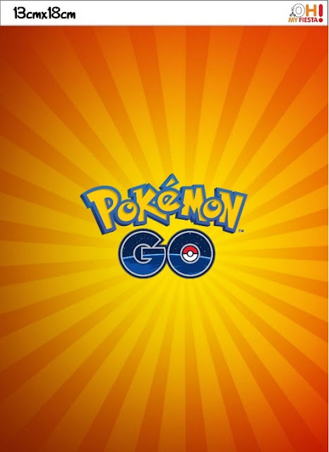 Pokemon Go:Invitaciones para Imprimir Gratis. Esta es la invitación que debes meter en el sobre de arriba.