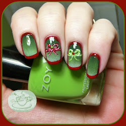 nail pretty holiday polish christmas packages presents simple hpb bows gradient manicures plain hunter mani started