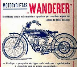 Propaganda das Motocicletas Wanderer em 1914.