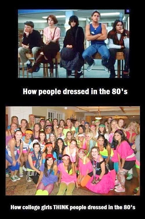 Dressed in the 80s Meme