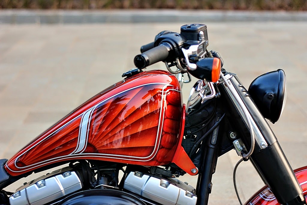 Motor Drag Ninja : Modifikasi Motor Harley Davidson Softail Fatboy Lo