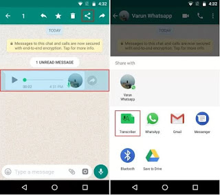 Cara Merubah Pesan Suara ke Teks di WhatsApp Android