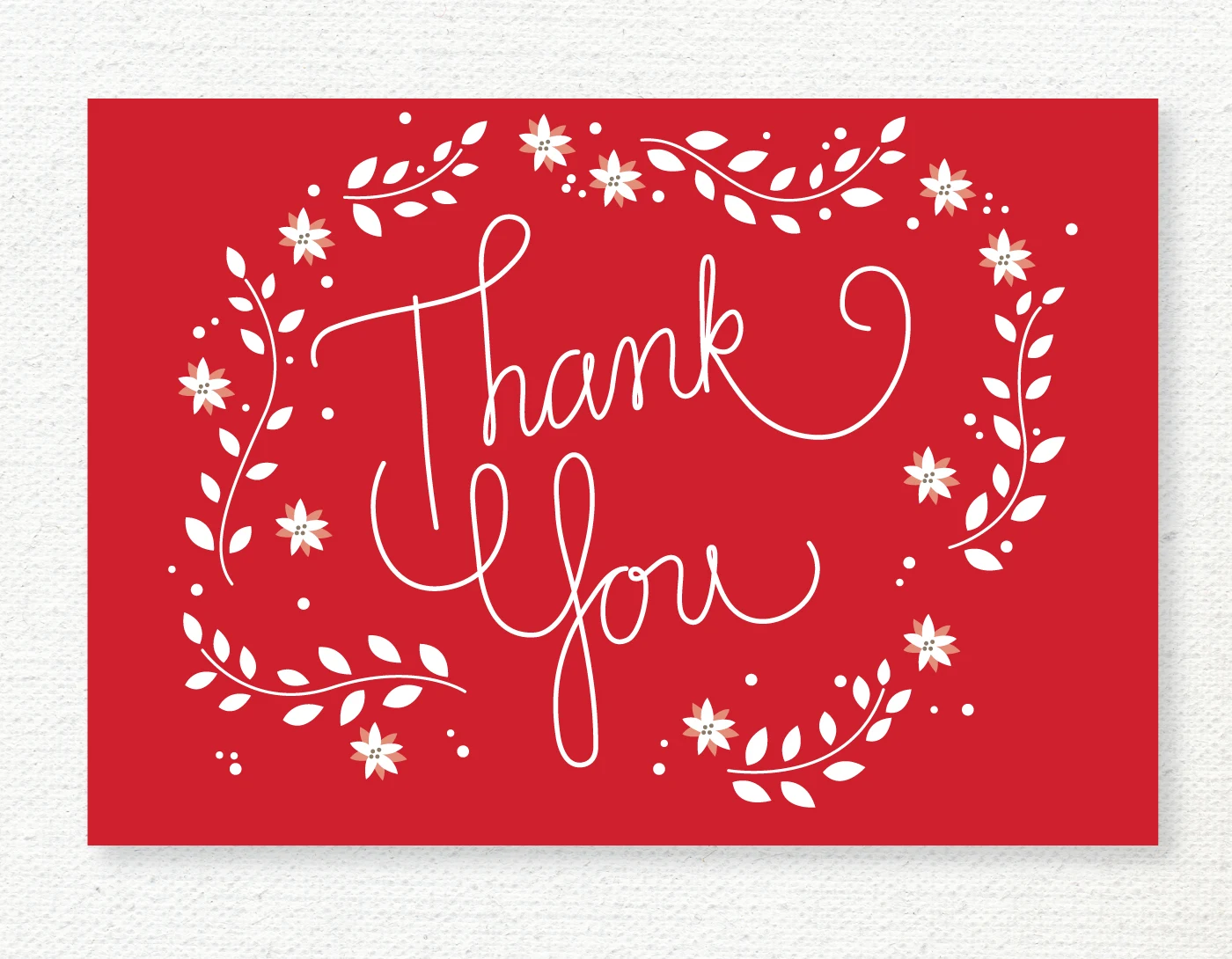 Vibrant Christmas Thank You Cards Capture Concept