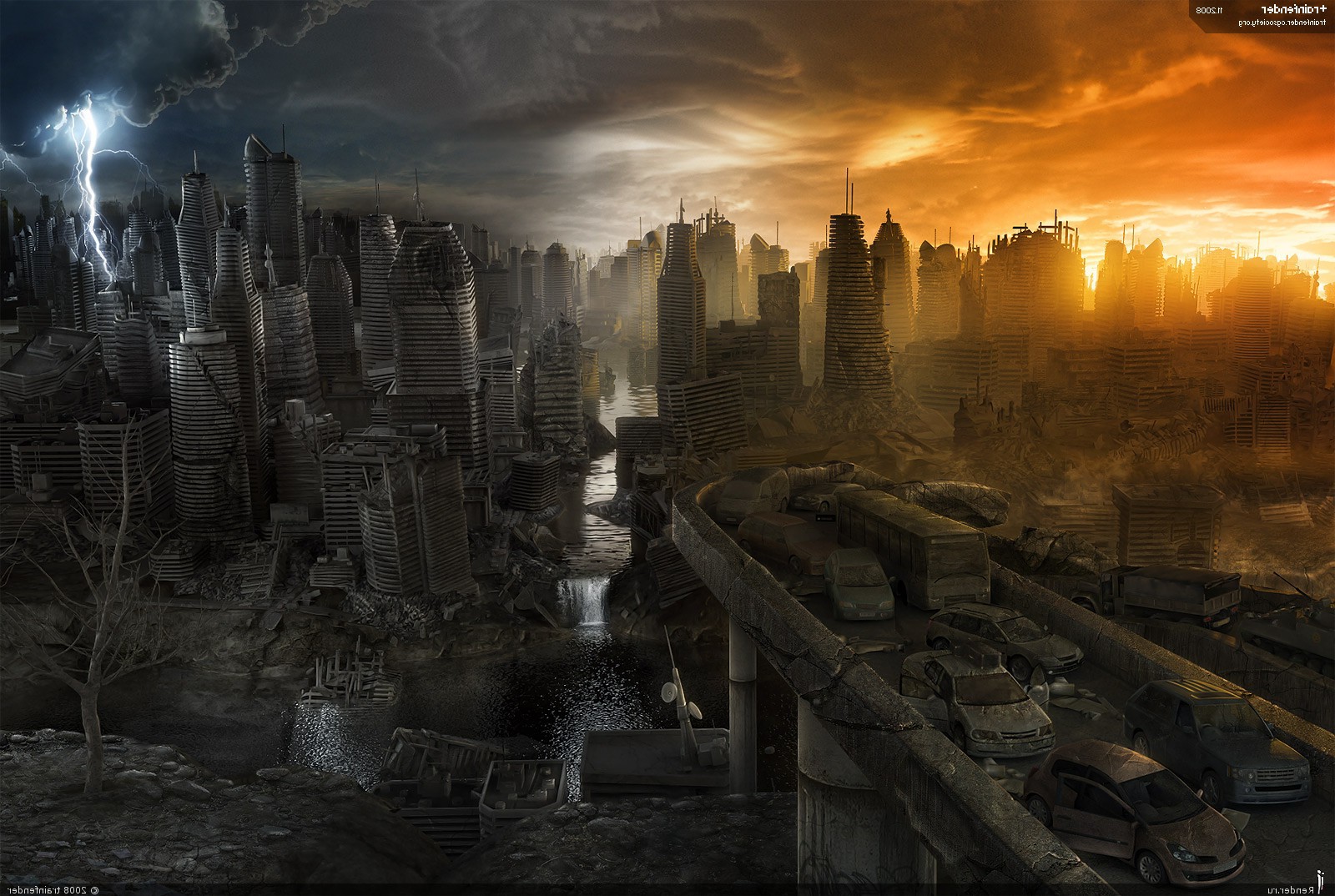 Через сколько будет 2028. Разрушенный город. Город после апокалипсиса. Разрушенный город будущего. Конец света.
