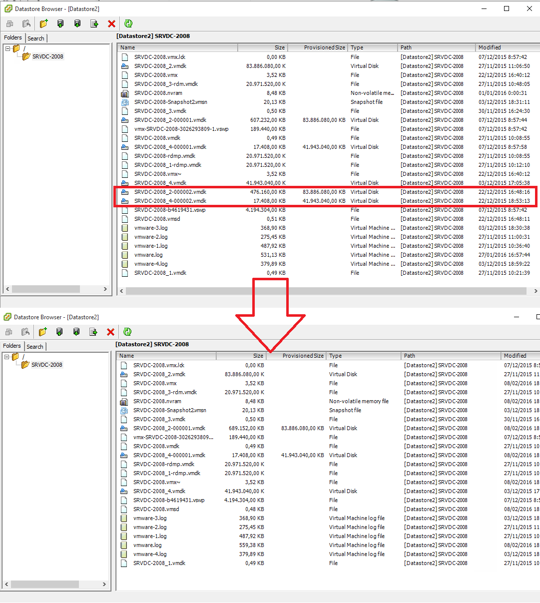 Pantallazos.es VMware Consolidate Snapshot