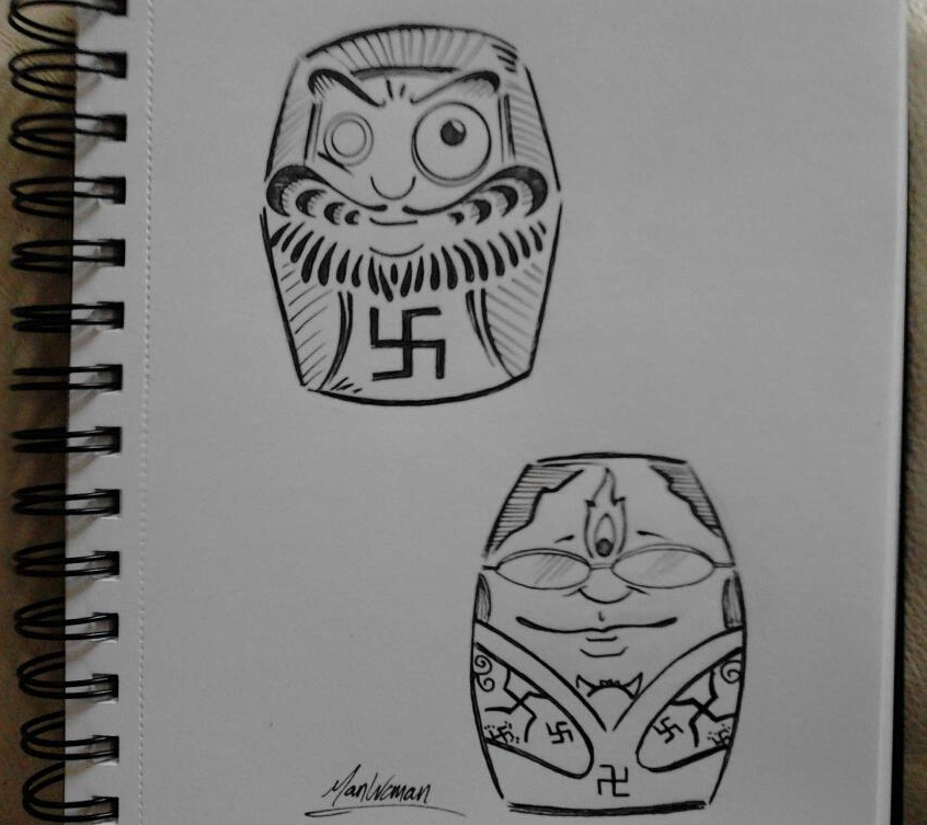 Swastika: Swastika Daruma ManWoman