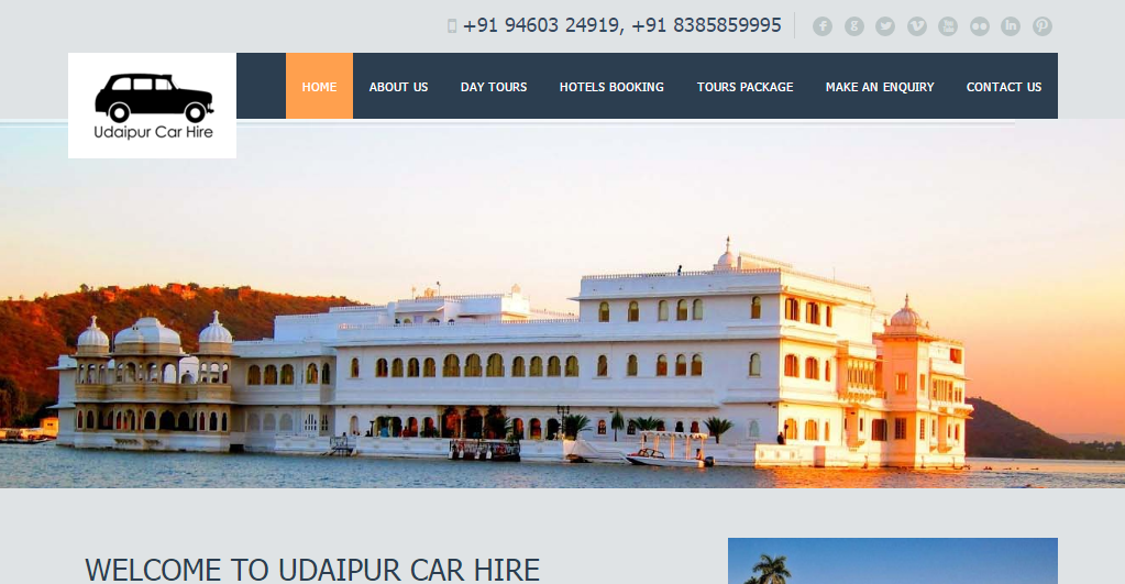 web design company in udaipur Udaipur Car Hire