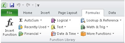 Cara Menulis Formula Excel Menggunakan Function Library - iyanzone