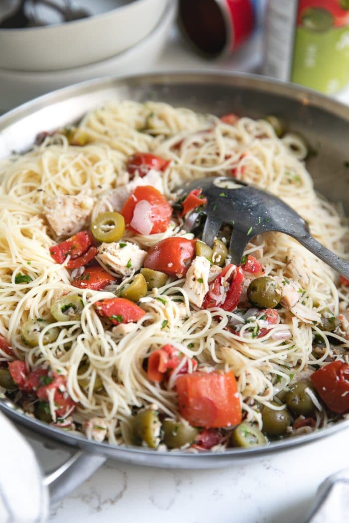 15 Minute Chicken and Angel Hair Pasta VARIOUS RECIPES MOM'S