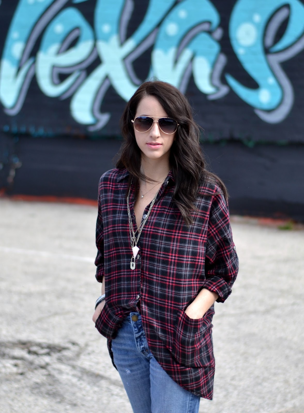 Casual oversized flannel. 