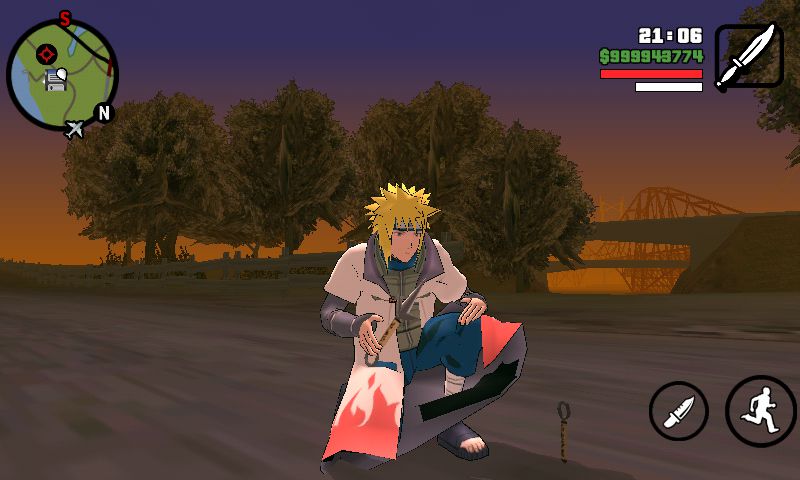 Files to replace naruto.dff in GTA San Andreas (5 files)