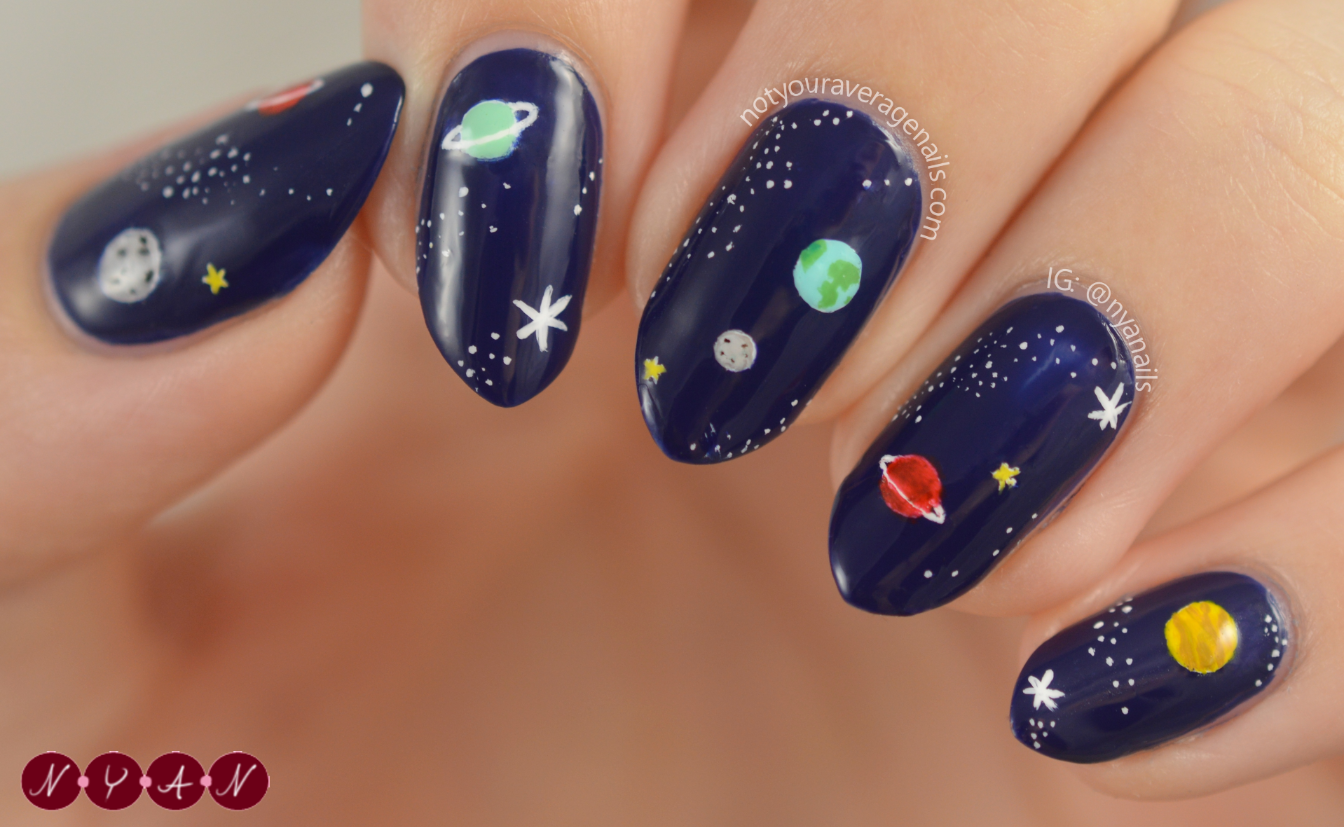 Space Themed Nail Art - wide 1