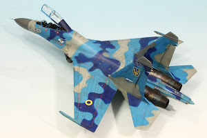 Sukhoi Su-27UB Flanker-C '69 blue'. Ukraine Air Force. 1/48 - Academy kit!