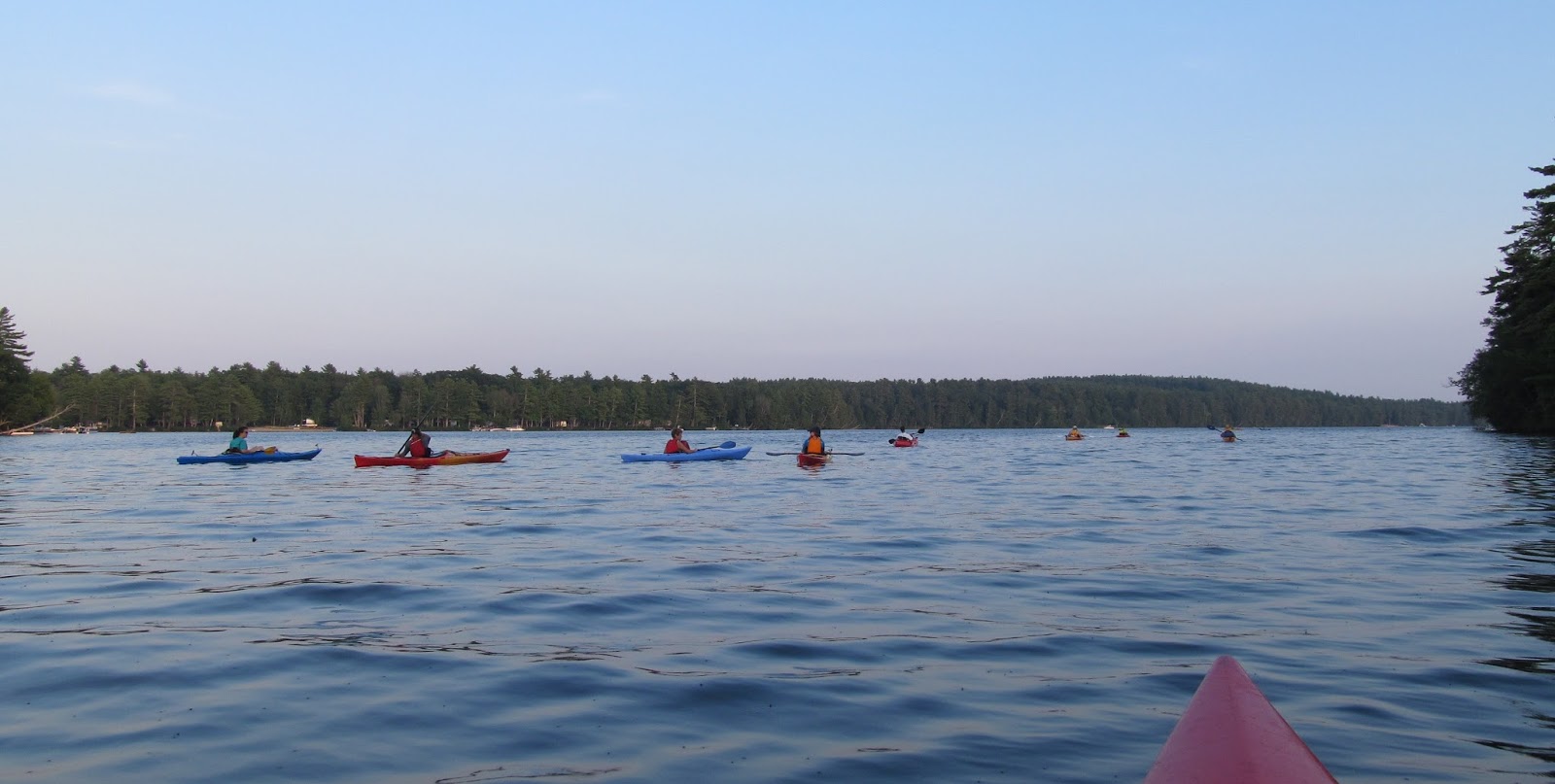 Recreational Kayaking in Maine Trickey Pond, Naples