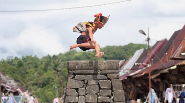 Unique Stone Jump Tradition From Nias,Indonesia