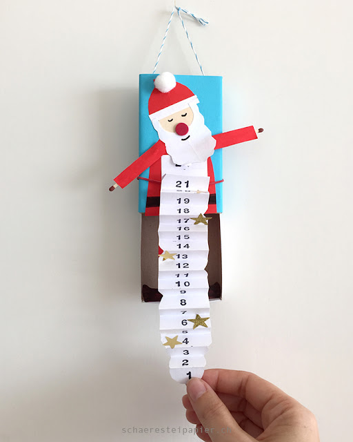 schaeresteipapier: Einen witzigen Nikolaus-Adventskalender basteln