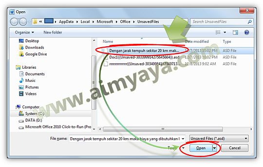 Cara mengembalikan file ppt yang belum tersimpan