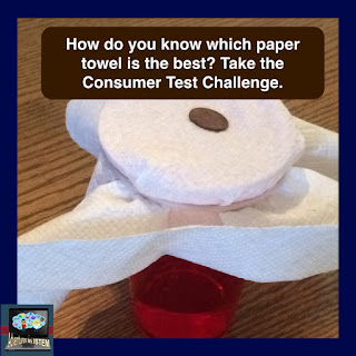 Real World science inquiry investigation. Have students join the consumer task force and test which paper towel is the best.