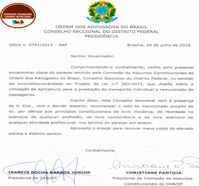 Não tem para onde correr UBER está previsto na Lei Federal Nº 12.587/2012. É questão de dias para a Justiça do Maranhão reconhecer isto