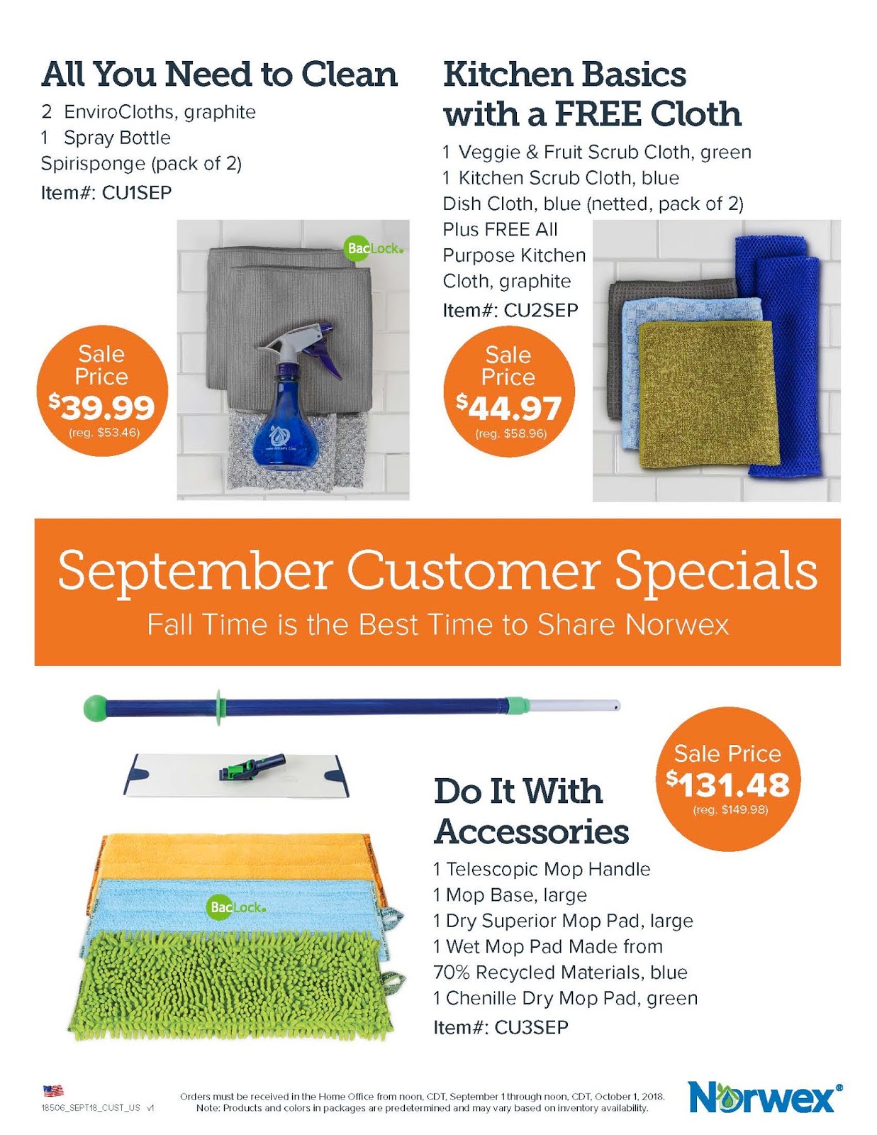 Rebecca Lange Norwex Independent Sales Consultant September 2018