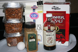 these are the ingredients you need to make sugared almonds in the crockpot slow cooker
