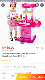 Set mainan masak-masak untuk anak