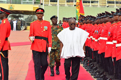 2h Check out photos of Ghana’s new president on his first day at work