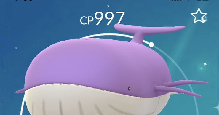 メシアブログ ポケモンgo ホエルオー色違い
