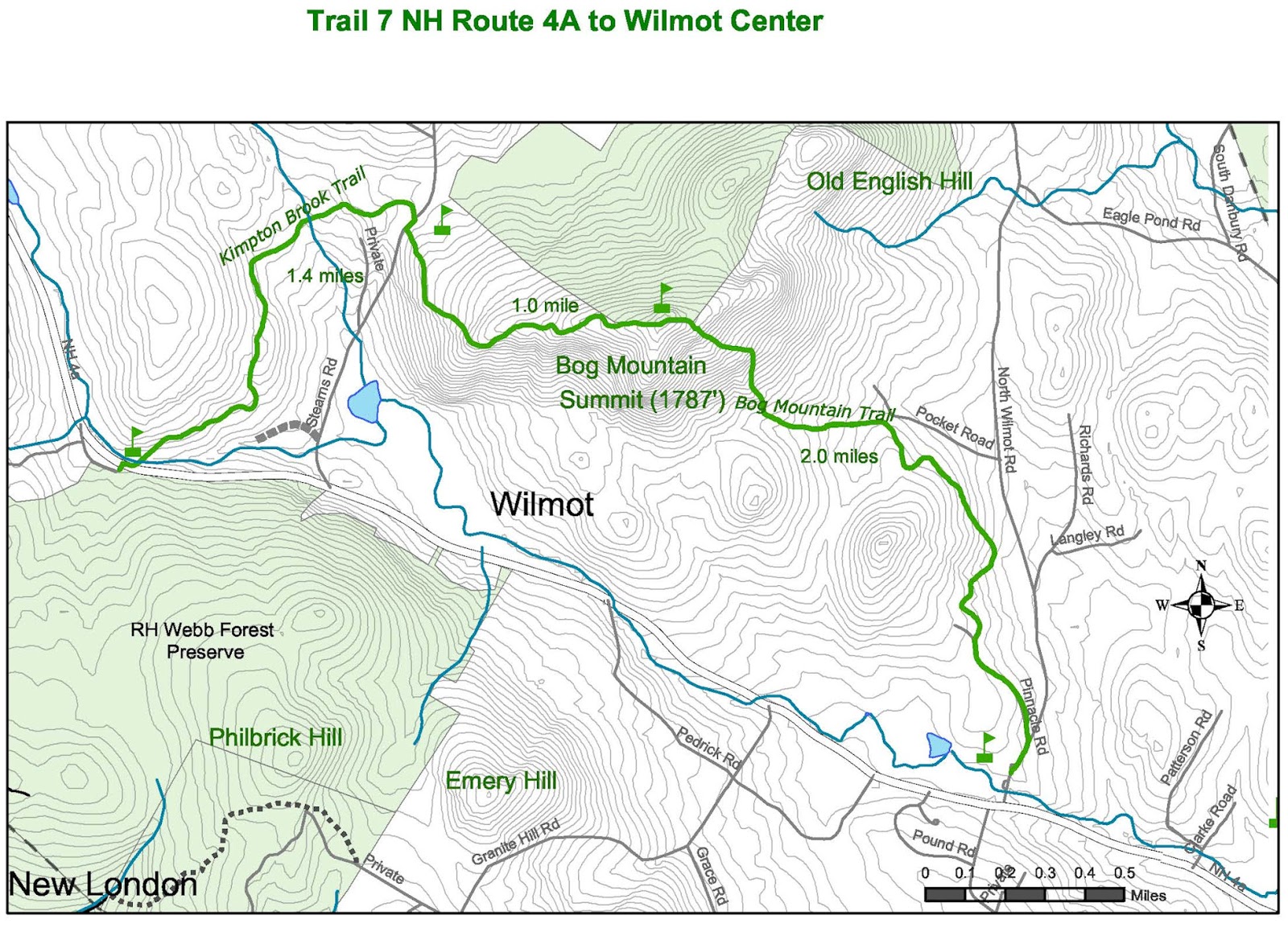 Outdoor Enthusiast SRK Greenway Trail 7 NH Route 4A to Wilmot Center
