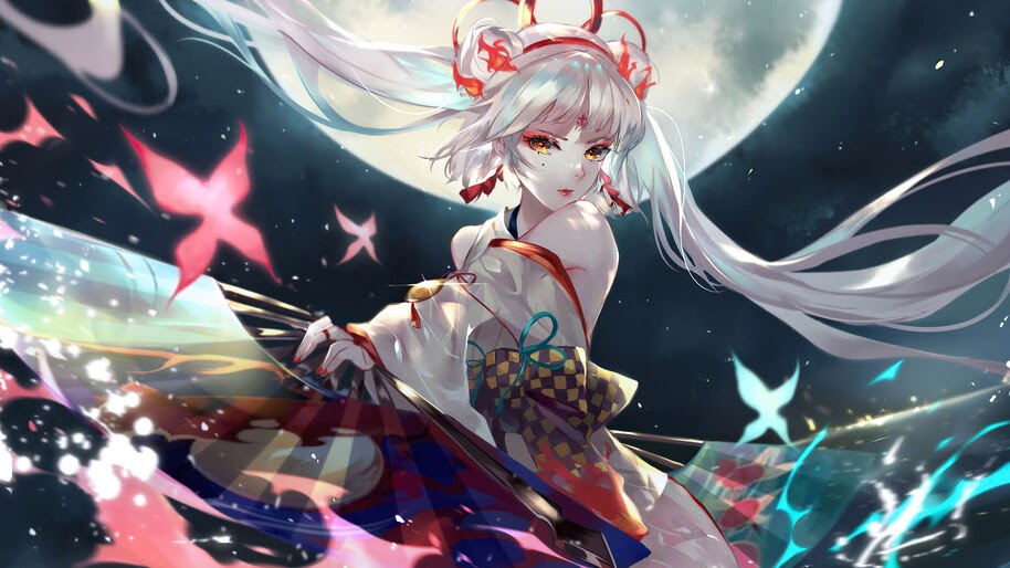 Anime, Girl, Onmyoji, Shiranui, 4K, #6.2344