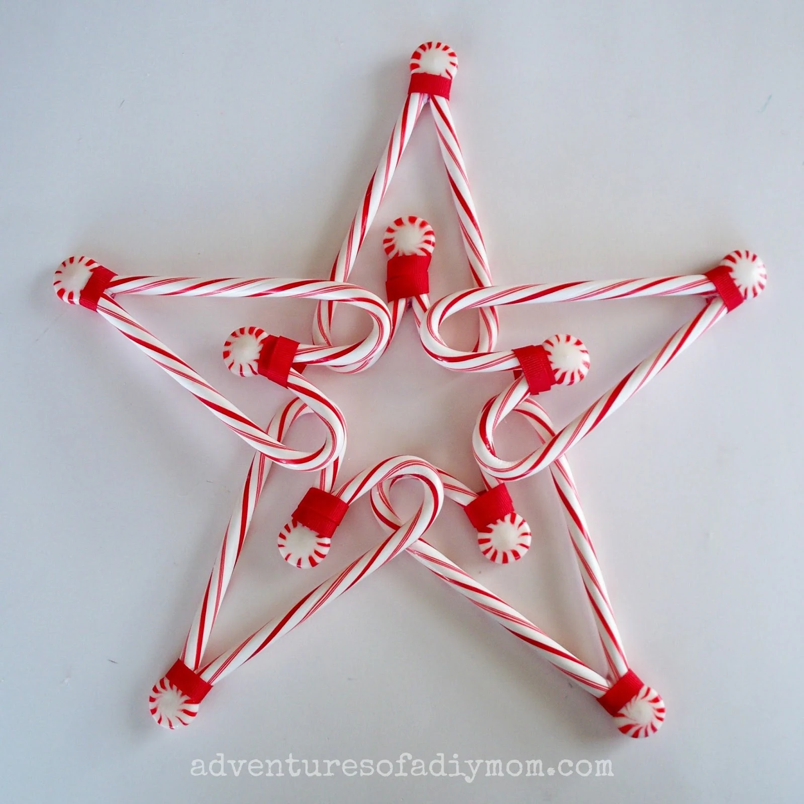 How to Make a Candy Cane Star Tree Topper