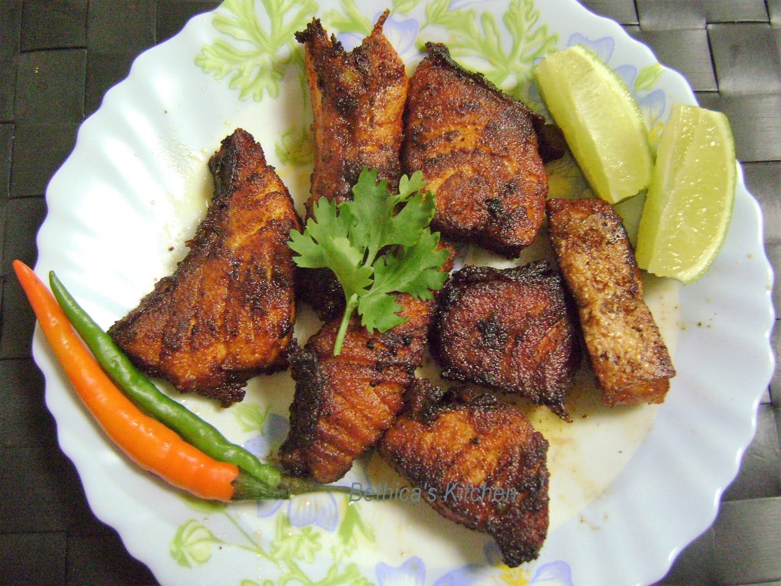 Bethica's Kitchen Flavours: Salmon Fish Fry