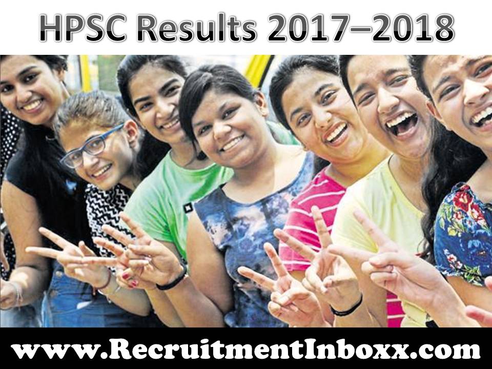 HPSC Results 2017–2018 HPSC Results