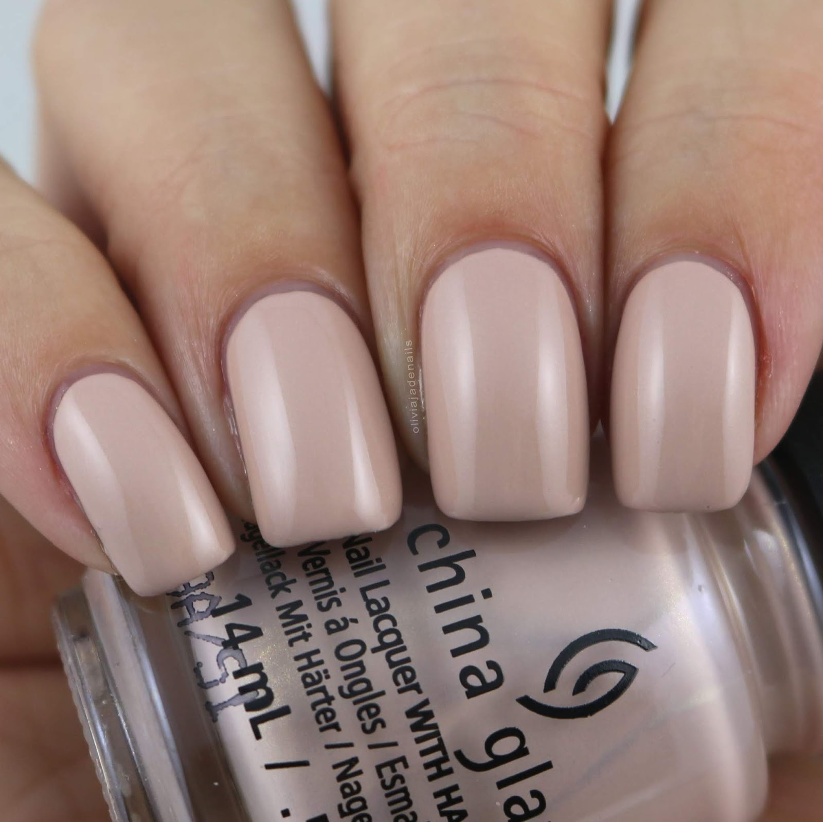 China Glaze I'll Sand By You swatched by Olivia Jade Nails