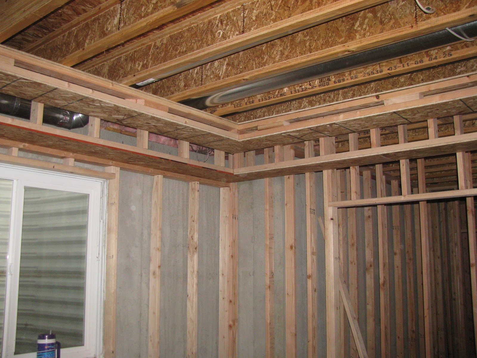 Basement project Guest room with fancy recessed ceiling