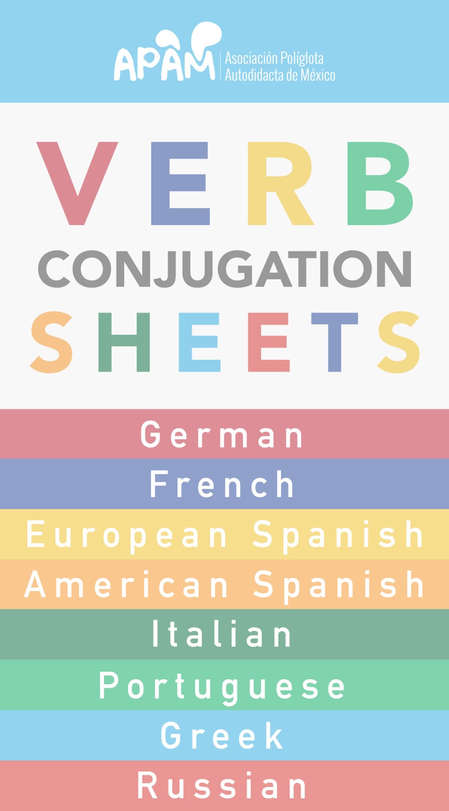 Nana's Learning Journey! Verb Conjugation Sheet
