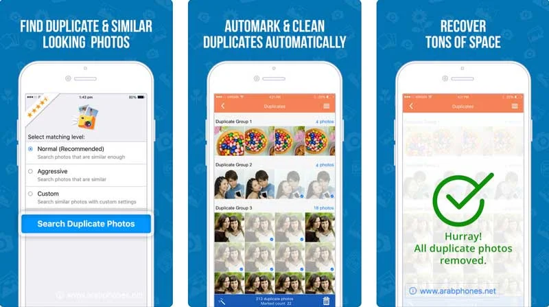 برنامج حذف الصور المكررة للايفون مجانا