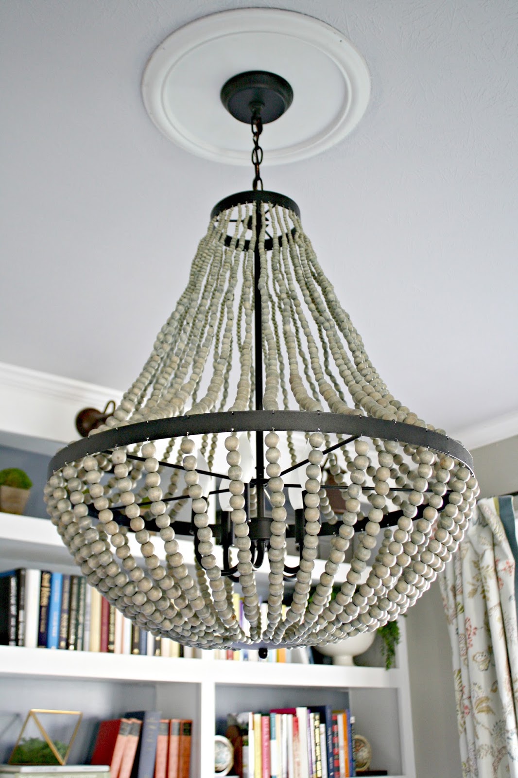 A New Beaded Chandelier from Thrifty Decor Chick