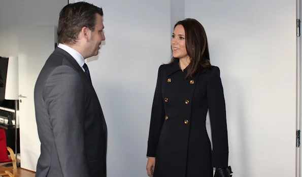 Crown Princess Mary of Denmark attends opening of the KFUM Soldier' housing for veteran families in Birkerød