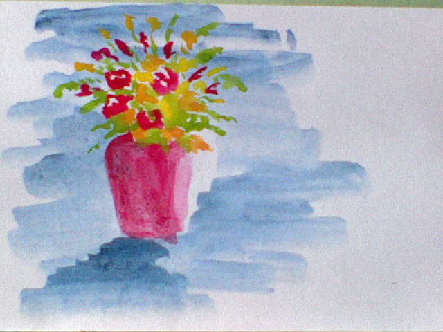 Contoh Lukisan Cat Air Sederhana - Aneka Contoh