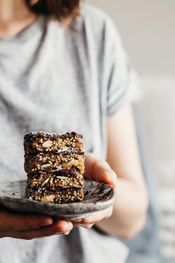 Millet Chocolate Energy Bars recipe by The Awesome Green