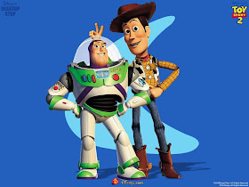 Buzz Lightyear and Woody in Toy Story 2 Toy Story 2 animatedfilmreviews.filminspector.com