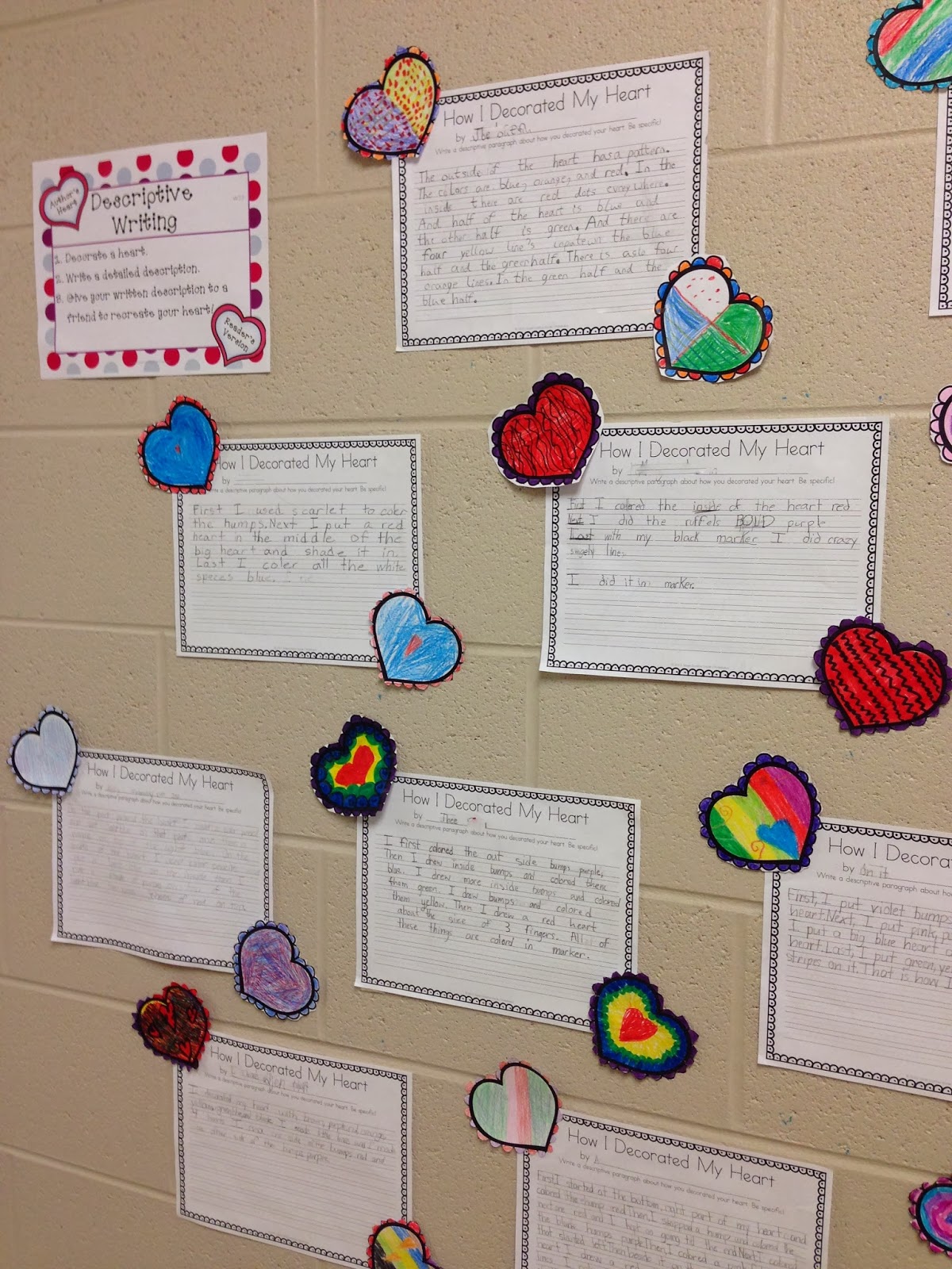 Valentine's Day Descriptive Writing & Freebies! Grade 2 Hullabaloo